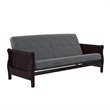 DHP Elowen 6 Inch Square Quilted Microfiber Futon Mattress Full Size in Gray