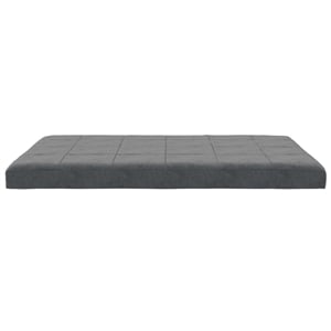 dhp elowen 6 inch square quilted microfiber futon mattress full size in gray