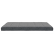 DHP Elowen 6 Inch Square Quilted Microfiber Futon Mattress Full Size in Gray