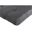 DHP Carson 6 Inch  High Density Polyester Fill Futon Mattress Full Size in Gray