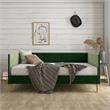 DHP Franklin Mid Century Upholstered Daybed Full Size in Green Velvet