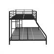 DHP Junior Small Space Twin-Full Bunk Bed in Black