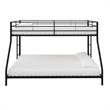 DHP Junior Small Space Twin-Full Bunk Bed in Black