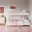 DHP Junior Small Space Twin-Full Bunk Bed in White