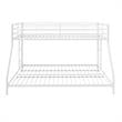 DHP Junior Small Space Twin-Full Bunk Bed in White