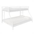 DHP Junior Small Space Twin-Full Bunk Bed in White