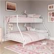 DHP Junior Small Space Twin-Full Bunk Bed in White