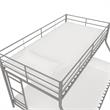 DHP Junior Small Space Twin-Full Bunk Bed in Silver
