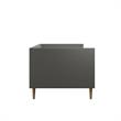 DHP Franklin Mid-Century Upholstered Daybed Twin Size in Grey Linen