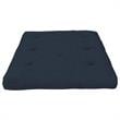 DHP Eve 8 Inch Thermobonded High Density Futon Mattress Full in Blue Microfiber