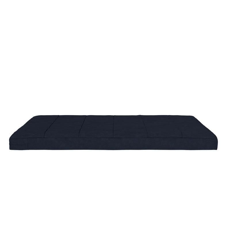 DHP Lexi 6 Inch Quilted Thermobonded High Density Futon Mattress Full Size Blue