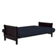 DHP Lexi 6 Inch Quilted Thermobonded High Density Futon Mattress Full Size Blue