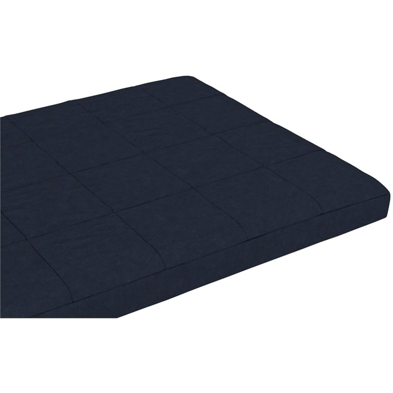 DHP Lexi 6 Inch Quilted Thermobonded High Density Futon Mattress Full Size Blue