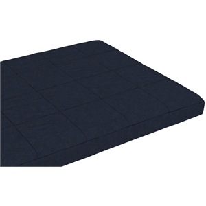 dhp lexi 6 inch quilted thermobonded high density futon mattress full size blue