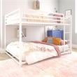 DHP Mabel Metal Full/Full Bunk Bed in White