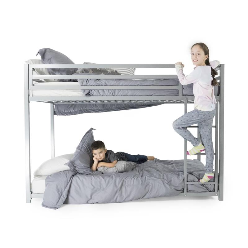 DHP Mabel Metal Full/Full Bunk Bed in White