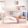 DHP Mabel Metal Full/Full Bunk Bed in White