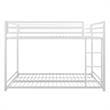 DHP Mabel Metal Full/Full Bunk Bed in White