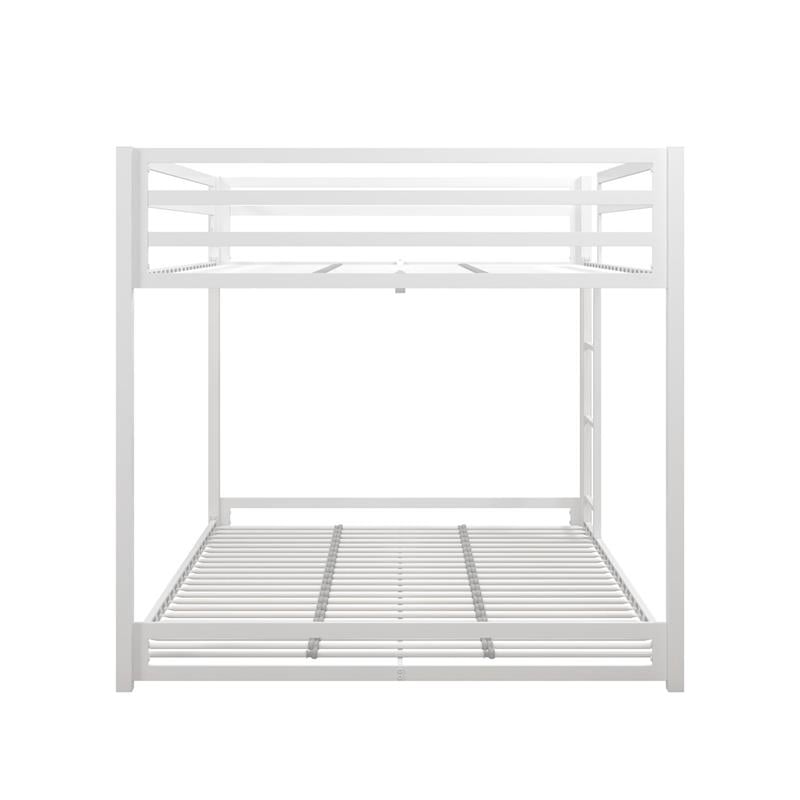 DHP Mabel Metal Full/Full Bunk Bed in White