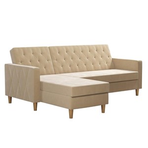 cosmoliving by cosmopolitan liberty reversible sectional/futon