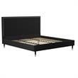 CosmoLiving by Cosmopolitan Audrey Upholstered Bed King in Black Velvet