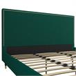 CosmoLiving by Cosmopolitan Audrey Upholstered Bed King in Emerald Green Velvet