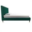 CosmoLiving by Cosmopolitan Audrey Upholstered Bed King in Emerald Green Velvet