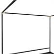 CosmoLiving Celeste Canopy Metal Bed King Size Frame in Black/Gold