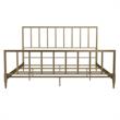 CosmoLiving by Cosmopolitan Blair Brass Metal Bed in King