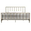 CosmoLiving by Cosmopolitan Blair Brass Metal Bed in King