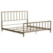 CosmoLiving by Cosmopolitan Blair Brass Metal Bed in King