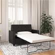 CosmoLiving Celeste Canopy Metal Bed Queen Size Frame in Black/Gold