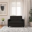 CosmoLiving Celeste Canopy Metal Bed Queen Size Frame in Black/Gold