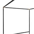 CosmoLiving Celeste Canopy Metal Bed Queen Size Frame in Black/Gold