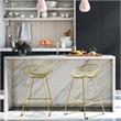CosmoLiving by Cosmopolitan Ellis Wire Counter Stool in Brass