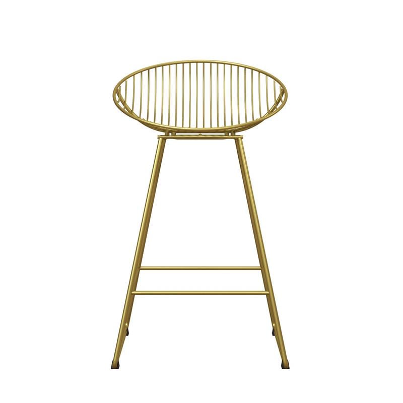CosmoLiving by Cosmopolitan Ellis Wire Counter Stool in Brass