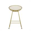 CosmoLiving by Cosmopolitan Ellis Wire Counter Stool in Brass