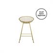CosmoLiving by Cosmopolitan Ellis Wire Counter Stool in Brass