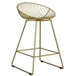 CosmoLiving by Cosmopolitan Ellis Wire Counter Stool in Brass