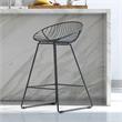 CosmoLiving by Cosmopolitan Ellis Wire Counter Stool in Black