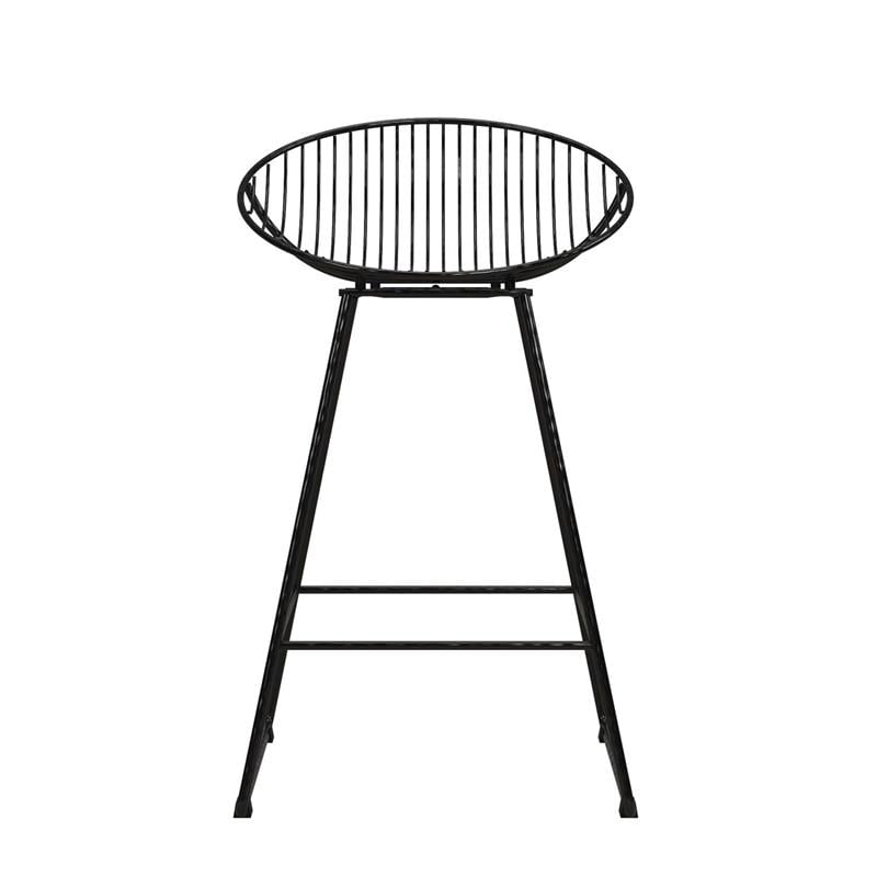 CosmoLiving by Cosmopolitan Ellis Wire Counter Stool in Black