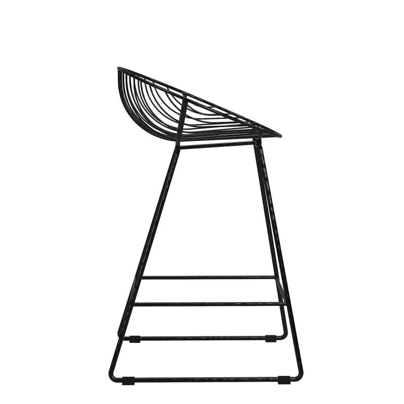 CosmoLiving by Cosmopolitan Ellis Wire Counter Stool in Black