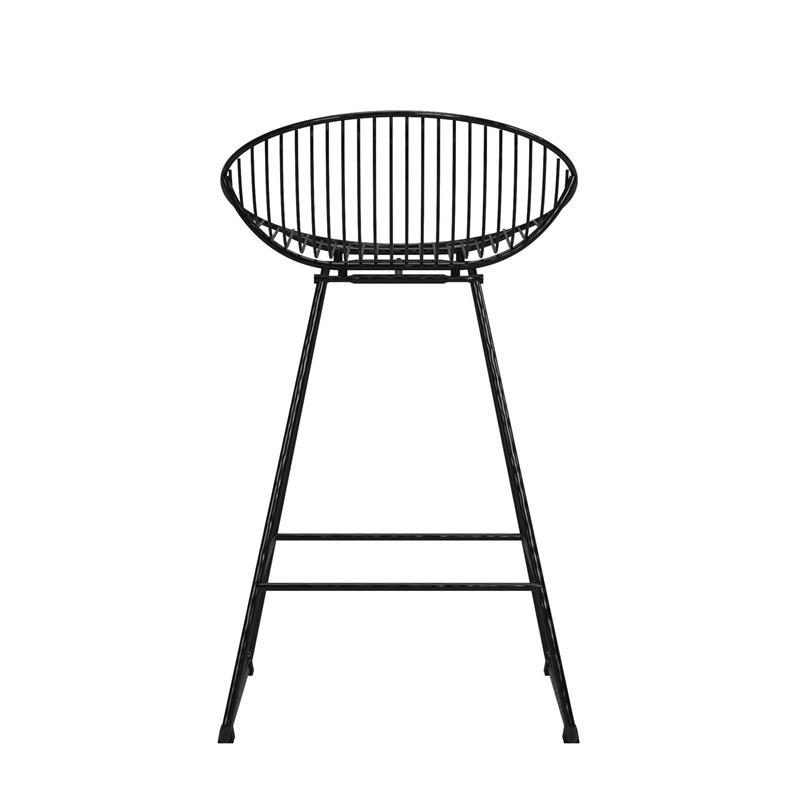 CosmoLiving by Cosmopolitan Ellis Wire Counter Stool in Black