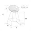 CosmoLiving by Cosmopolitan Ellis Wire Counter Stool in Black