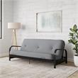 Brax Black Metal Arm Full Futon Frame with 6