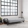 Brax Black Metal Arm Full Futon Frame with 6