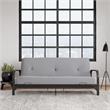 Brax Black Metal Arm Full Futon Frame with 6