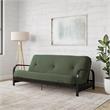 Brax Black Metal Arm Full Futon Frame with 6