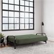 Brax Black Metal Arm Full Futon Frame with 6