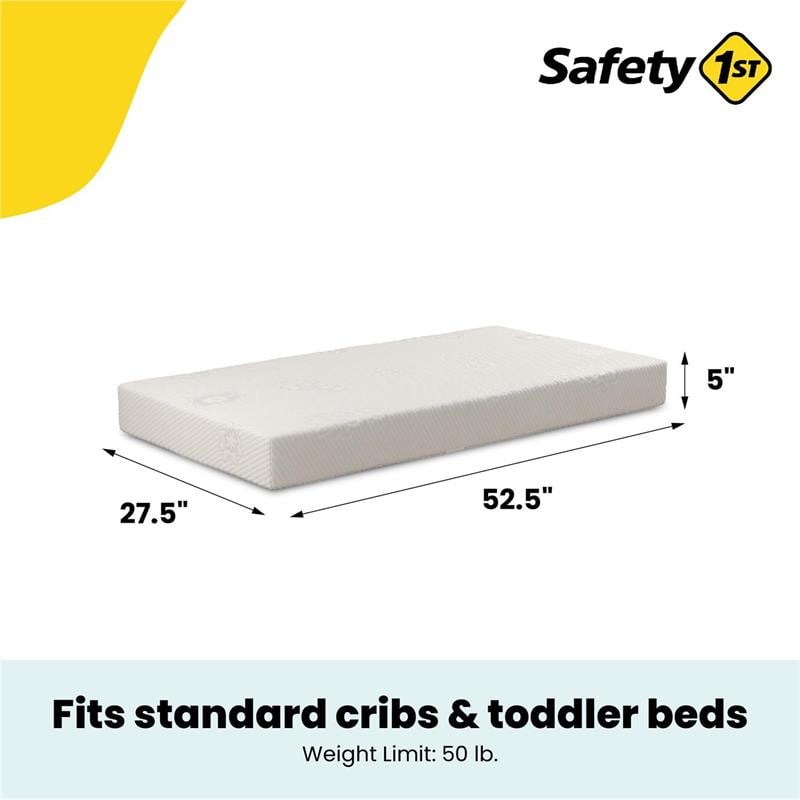 Safety 1st heavenly hotsell dreams white crib mattress